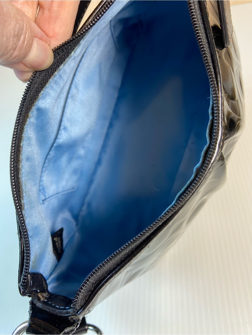 Coach Black Patent Leather Shoulder Bag - Picture 13 of 15